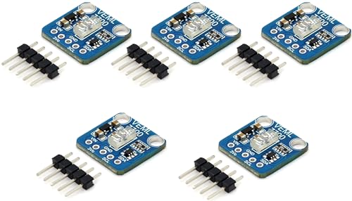 5pcs VEML7700 Ambient Light Sensor Module, 120k Lux Light Measuring Sensor Board