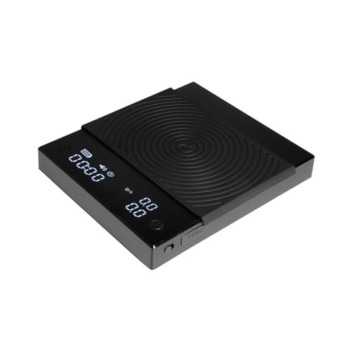 TIMEMORE Black Mirror Basic 2 Coffee Scale, Pour-Over Drip Scale with Water Flow Rate and Timer Function, Free Switching of Ounce/kg Units, Digital Scale for Kitchen/Baking/Cooking Basic 2.0 Black
