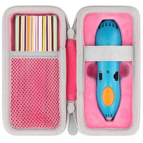 Aenllosi Case for 3Doodler Start+ Essentials 3D Pen(2023) for Kids, Pink