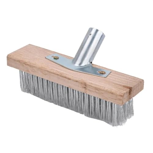 Heavy Duty Rough Surface Floor Brush,Stainless Steel with 20cm Wire Deck Scrub Cleaning Tool