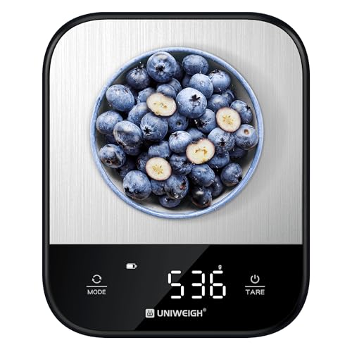 UNIWEIGH Food Scales for Kitchen Grams and Ounces 11lb