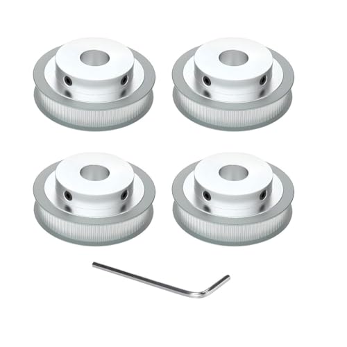 Super Print GT2 Pulley 80 Teeth 8mm bore 6mm Width Timing Belt Pulley Aluminum 80T 8mm bore Pulley Wheel for 6mm Width GT2 Timing Belt for 3D Printer,CNC (4pcs) 80-8mm 80Teeth