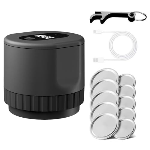 Electric Food Vacuum Sealer Machine for Mason Jars Vacuum Packing Machine with 8 Piece Jar Lids Food Sealer for Kerr Jars Mason Jar