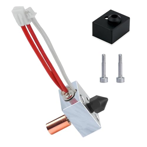 Sprite Extruder/Pro Heater Block Upgrade Hotend Kit,Ender 3 S1 Bi-Metal Heatbreak,MK8 Hardened Steel Nozzle 0.4 for Ender 3 S1,Ender 3 S1 Pro,S1 Plus,CR10 Smart Pro,Sermoon V1,300℃ Hardened Steel Nozzle Kit