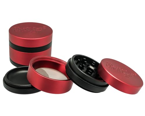 Chongz Big Hitter 62mm 4 Part Grinder (Red) Red