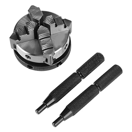 4-Jaw Self Centering Chuck, 4 Jaw Reversible Self Centering M14 Thread Mount Mini Lathe Chuck K02-50 CNC Milling Drilling Tool, Power Lathe Chucks