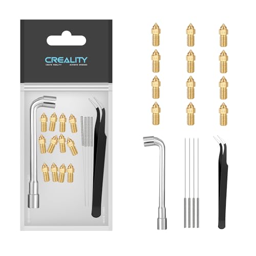 12Pcs 0.4mm Nozzles Hotend Kit for Creality Ender-5 S1,Ender-7 3D Printer