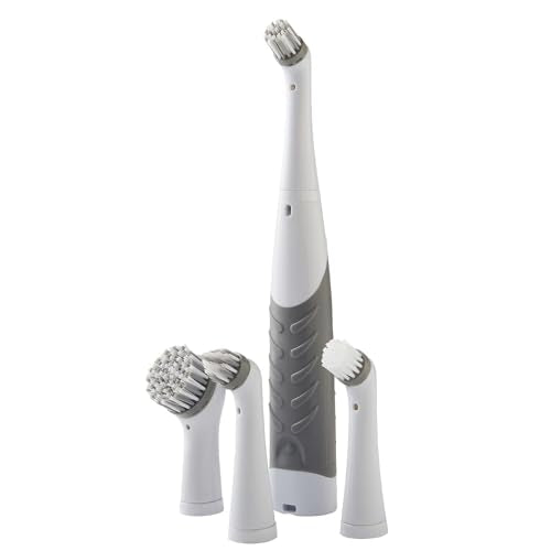 Lakeland Electric Scrubber Household Cleaning Brush with 4 Heads One Size