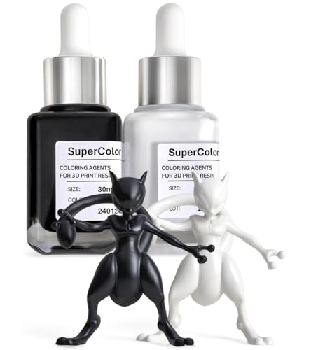 SuperColor 10x Concentrated Pigments for Epoxy & UV Resin - Solid White for 3D Printer Resin, Made in Korea