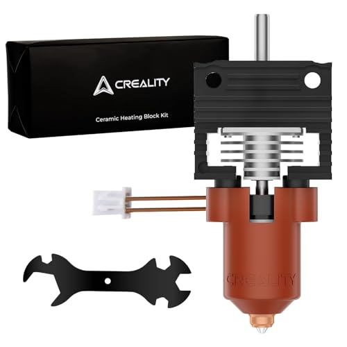 Official Creality K1/K1 Max/K1C Hotend Upgrades Kit, K1 Series Ceramic Heating Block Kit, 3D Printers Hotend with Integrated Quick-Swap Nozzle, Supports 300°C High Temperature, 600mm/s High-Speed K1/K1C/K2SE/3V3 Plus