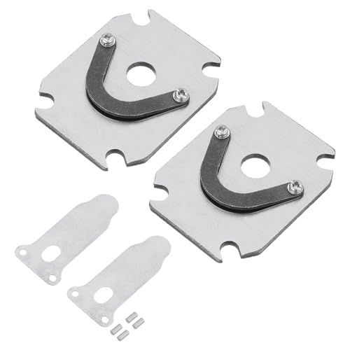 PATIKIL Air Compressor Valve Plate, 2 Set Metal Air Compressor Reed Valve Kit Central Pneumatic Air Compressor Replacement Part Accessory, Silver Tone