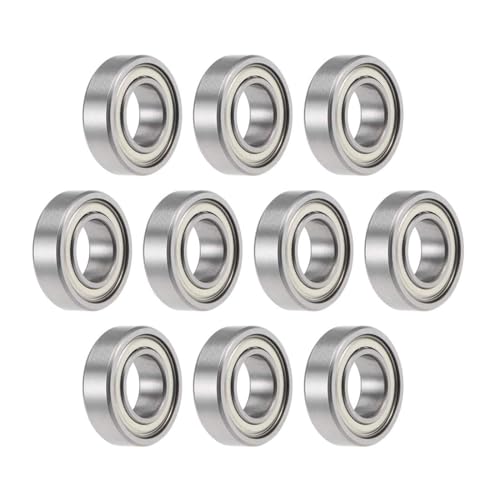 TOP-VIGOR 10Pcs MR2010ZZ Deep Groove Ball Bearings - Z2 10mm x 20mm x 6mm MR2010ZZ（10Pcs)