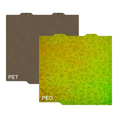 Double-Sided PEI+PEO Build Plate 184 x 184mm Fit for Bambu Lab A1 Mini 3D Printer,Spring Steel Flexible Platform Smooth Chameleon PEO+Textured PEI