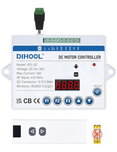 DIHOOL DC Motor Controller for Linear Actuators, 6V-30V DC Smart Switch WIFI Controller actuator controller