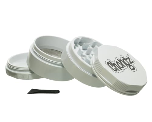 Chongz 52mm White Ceramic John Snow 4 Part Herbal Grinder