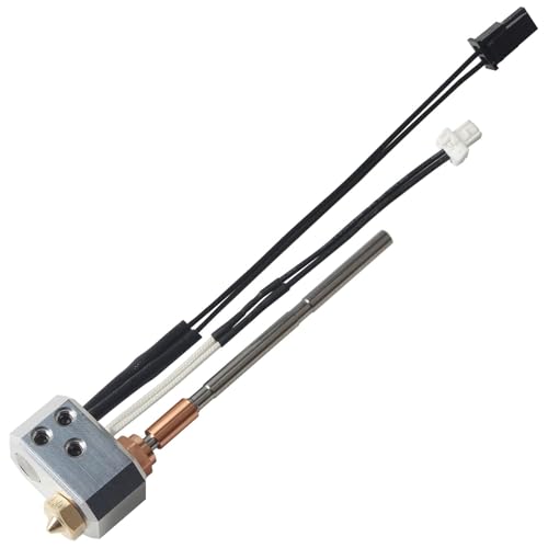 Prusaa MK4 Print Head Kit - XL Hotend Replacement: Nextruder Heater Block Silicone Sock Brass Hardened Steel Nozzle 0.4mm 104NT Thermistor 24V 40W Heater Cartridge - 3D Printer Accessories