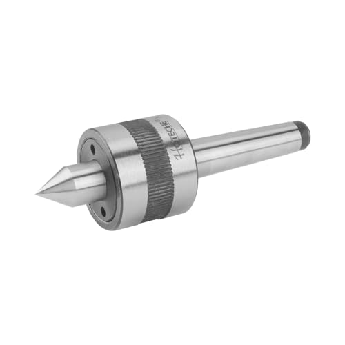 Hoteche MT2 Lathe Accessories - Rotating Centring Tip Made of Tool Steel for Effective Clamping - Elastic Connection for Lathe and Milling Machine - Ideal for Precise Machining of Metal Parts