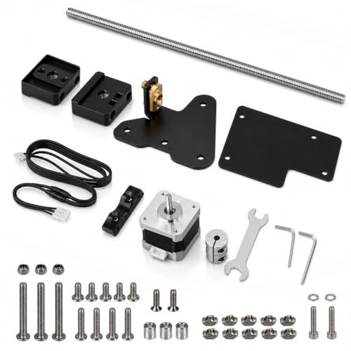 QWORK® Dual Z-Axis Upgrade Kit Compatible with Ender3, Ender-3S, Ender-3 Pro, Ender 3V2, Ender 3 Neo, Ender 3 V2 Neo 3D Printers - Enhance Stability and Precision
