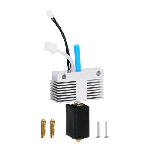Hotend Kit for ELEGOO Neptune 4 Plus/Neptune 4 Max, All Metal Assembled Extruder Hot End Kit, High-Temperature Resistance Hotend Heater Block with 2 PCS 0.4mm Brass Nozzles Neptune 4 Max/Plus