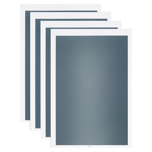 sourcing map 4 Pcs Laser Engraving Paper, 39 x 27cm Laser Marking Paper, Silver Laser Paper Blank for Metal, Ceramics, Glass, Fiber Laser Marking