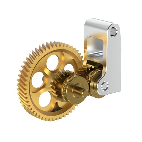 3D Printer Extruder Gear for Bambu X1C P1P P1S Golden RNC Nano-Coated Hardened Steel Gears
