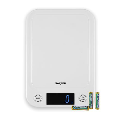 Salter Toronto Digital Kitchen Scale 5 Kg, Aquatronic, White