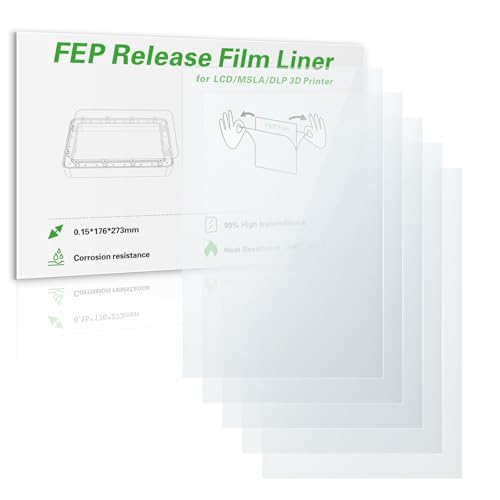 5PCS Saturn 4 Ultra FEP Release Liner Film,273x176mm High Transmittance