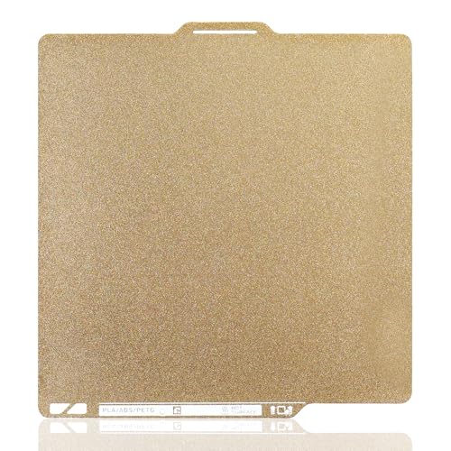 Textured PEI Build Plate for Bambu Lab X1 X1C X1E P1P P1S A1, Flexible PEI Spring Steel Bed Plate with Identification Code for Bambu Lab 257x257mm 3D Printer Platform