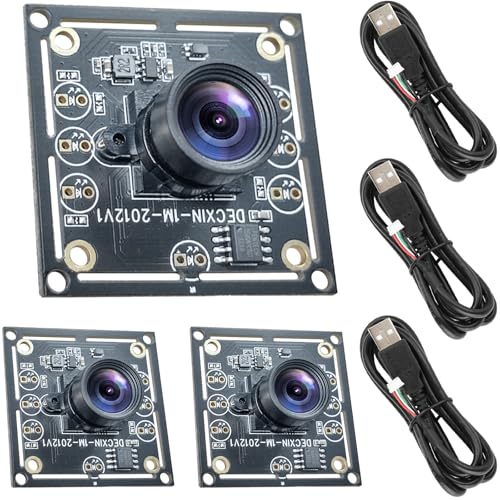 3-Piece Camera Module 100 Degree OV9732 - High Image Clarity with 720P HD Chip, 1MP Resolution, USB Driver, with 2 Metre Cable Compatible with Autodarts.Io, for Versatile Applications