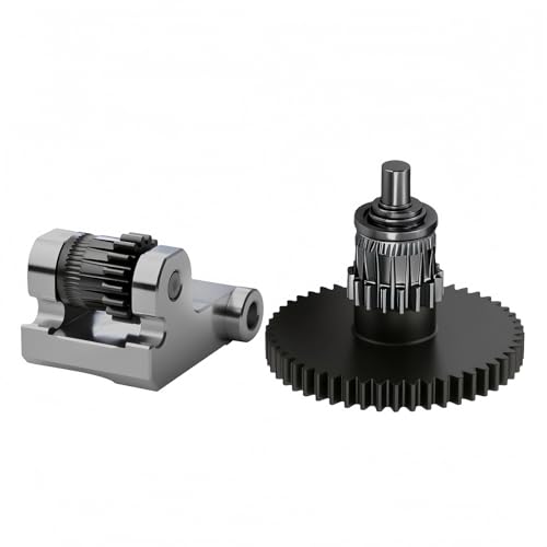 Hardened Steel Extruder Gear Kit for Adventurer 5M, 3D Printer DLC Nano Coating Hardened Steel Extruder Dual Gear Aluminum Handle for Adventurer 5M Pro