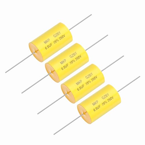sourcing map 4Pcs 6.8uf Frequency Divider Capacitor 250V 4