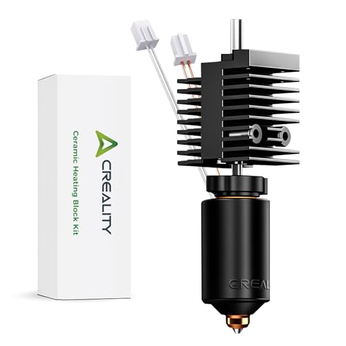 Creality Official K2 Ceramic Heating Block Hotend Kit, with Quick-swap Nozzle Kit, Supports 350°C High Temperature, All-Metal Integrated Design Extruder Hotend Kit for 3D Printers K2 K2 Hotend