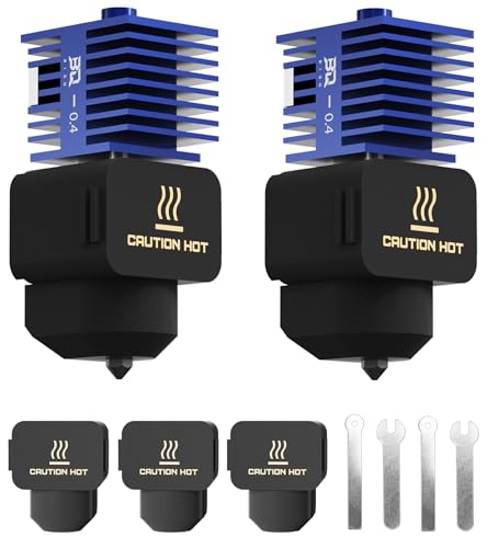 BIQU 2PCS Panda Juicer 0.4mm Hardened Steel Hotend Kit, for Bambu-Lab 2*SF-A+3*Silicone Socks
