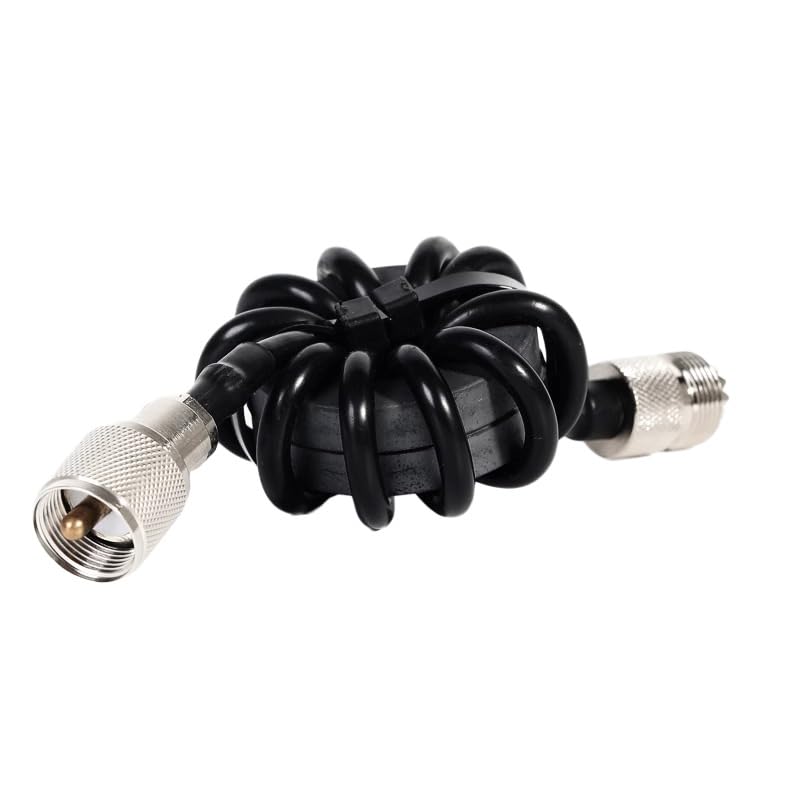 Tosuny HF Common Mode Choke Balun, 1.8 to 30MHz Anti Interference with PL-259 to SO-239 Connector, 150W PEP EM43 Toroid Core for Ham Radio Shortwave Communication & Antenna EMI