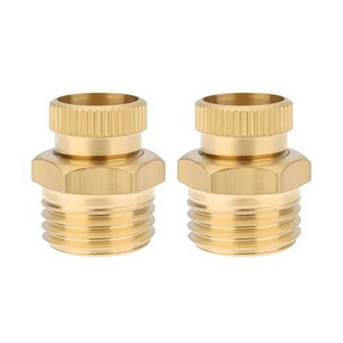 Create idea 2pcs PT1/4" Male Thread Air Compressor Drain Valve 12.5mm Thread Brass 1/4"