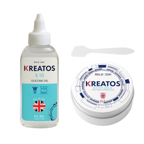 Kreatos 3D Printer Lube Kit - Silicone Grease (20 g) + Silicone Oil (50 ml)