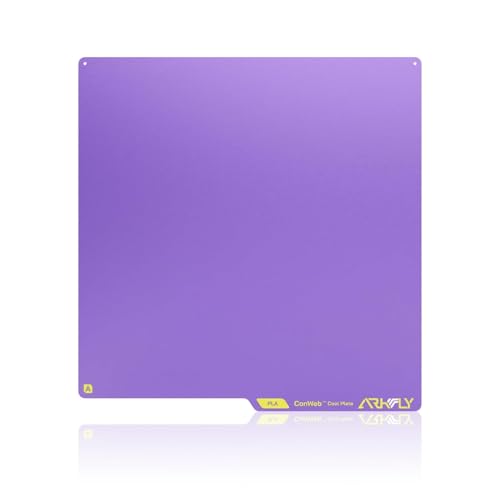 3D Printer Platform 235×235mm Phaetus Conweb Cool Build Plate for Adventuer 5M/ 5M Pro/AD5X: Dual Sided Smooth Fine Texture Spring Steel Sheet Keep Printing 720H Saving Energy 42kwh Purple