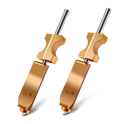 IdeaFormer 2x AD5X Nozzles - Bi-Metal Quick-Swap Hardened Steel Tip for Flashforge Adventurer 5X Printer (0.4mm) 0.4mm