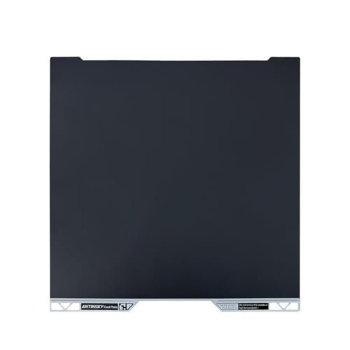 Antinsky Bambu Lab Cold PEI Sheet Double Sided 355 x 345mm Flexible Magnetic Steel Sheet Easy to Remove Model PEI Build Plate for Bambu Lab H2D/H2S 3D Printers