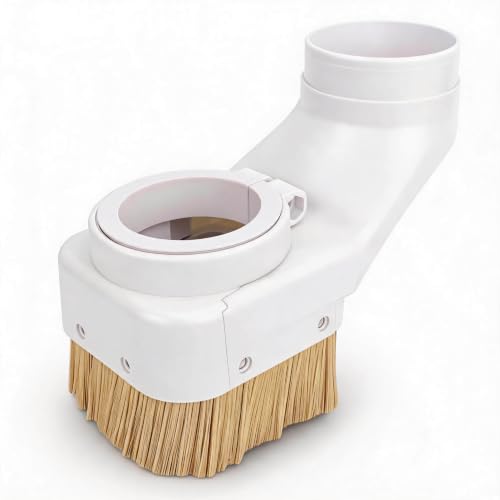 Sxhlseller CNC Dust Shoe 100mm Spindle Dust Boot for Engraving Machine, Detachable Brush Collector for Router Wood Chip Removal