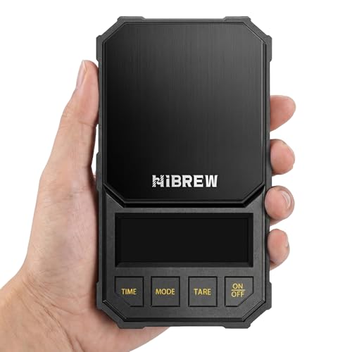 HiBREW Coffee Scale with Timer, 2kg/0.1g Precision, Battery Powered