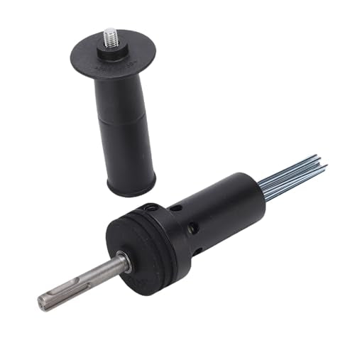 Electric Hammer Needle Electric Hammer Needle Attachment 2 Pit 2 Slot Design, Premium Alloy Steel & Plastic, Easy Control for Rust Removal and Chiseling
