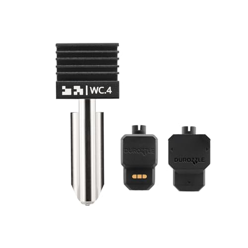 0.4mm Tungsten Carbide Nozzle Hotend for Bambu Lab H2D/H2S/X2D/P2S/A1/A1 mini/A2L and H2C Left Extruder 3D Printer, High Thermal Conductivity Abrasion Resistance, with Silicone Cover Socks*2 0.4mm