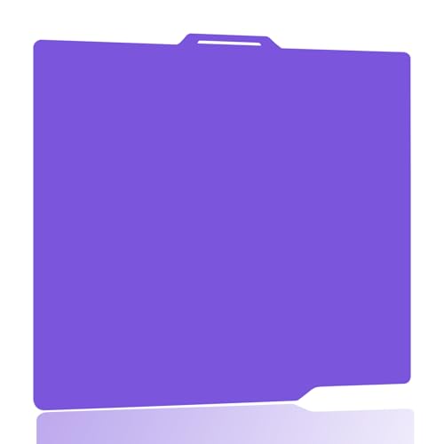Cool Building Plate for Bambu Lab P2S/X2D/A1/P1S/P1P without Heating without Adhesive 257.5 x 257.5 mm Purple Smooth PEI Plate on Both Sides for Low Temperatures Flexible Spring Steel Plate Removable für Bambu Lab P2S/A1/X2D/P1S/P1P