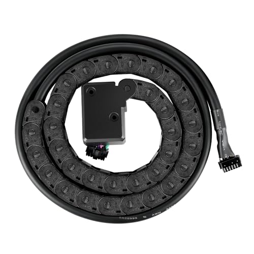 Creality Official K2 Plus Tool Head Cable with Chain, Upgrade Print Head Hotend Mainboard Connector Wire, 1250mm FPC Flat Flexible Cable Replacement Kit, Nozzle Adapter Cable for K2 Plus 3D Printer k2 plus cable