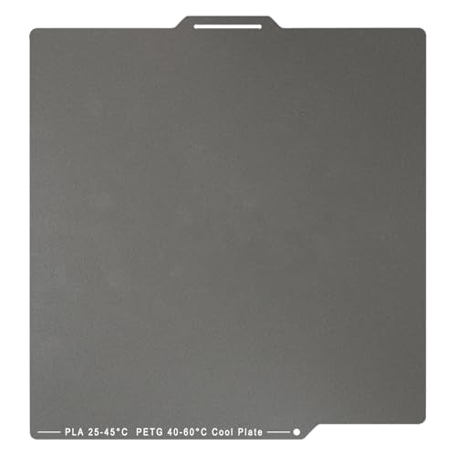 Cool Plate 3D Printer Platform 257 x 257 mm Grey for Bambulab X1, X1C, X1E, P1P, P1S, P2S, A1