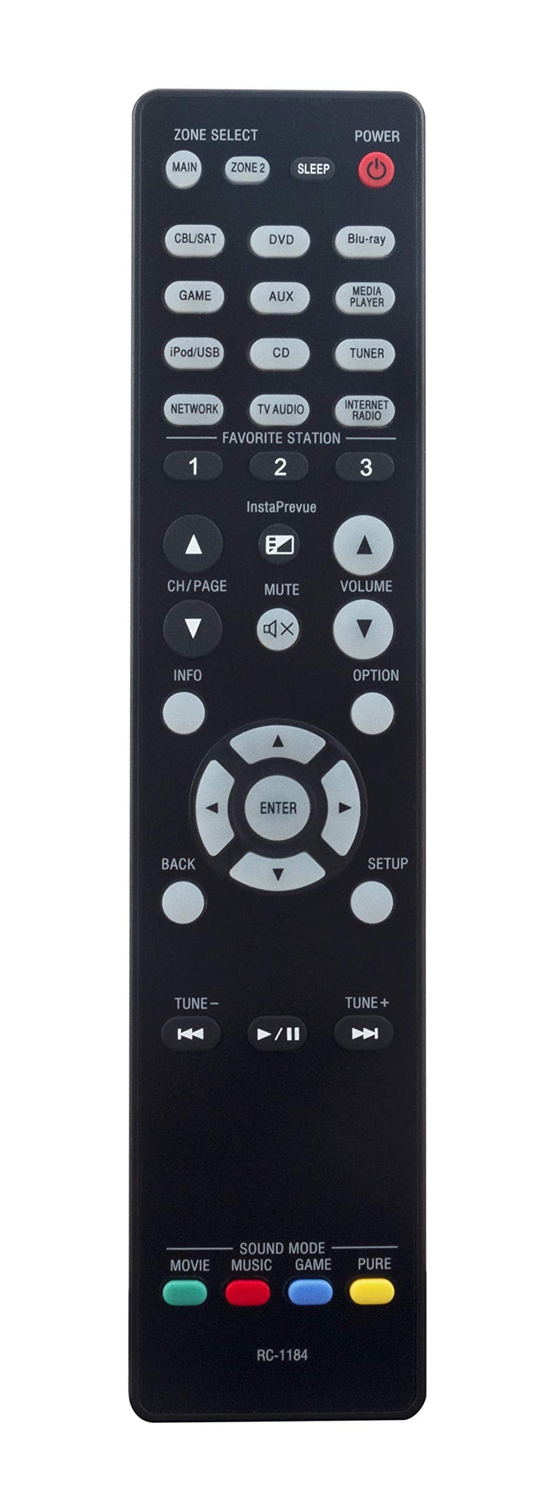 RC-1184 Replaced Remote fit for Denon AV Receiver AVR-X3000