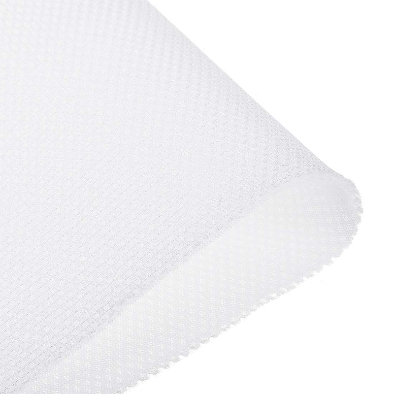 uxcell White Speaker Mesh Grill Stereo Fabric Dustproof 0.5x1.45M 20 x 57 inch