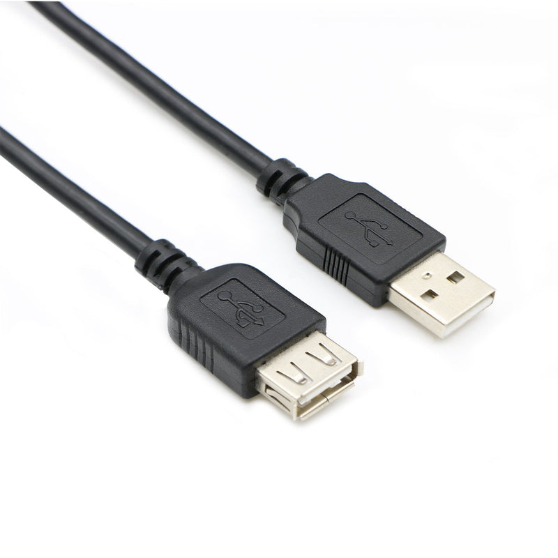 Pasow USB 2.0 Type A Male to Type A Female Extension Cable AM to AF Cord Black (30Feet/10M) 30Feet/10M