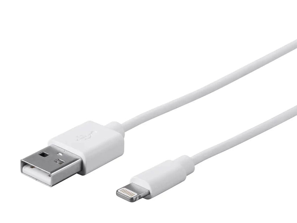 Monoprice Lightning to USB Charge & Sync Cable - 3 Feet - White | Apple MFi Certified for iPhone X, 8, 8 Plus, 7, 7 Plus, 6, 6 Plus, 5S, iPad Pro